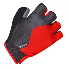 Luvas Ciclismo Flames Gel Dedo Curto - Vermelho - Damatta