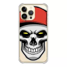 Capinha Compativel Modelos iPhone Caveira Boné 1107