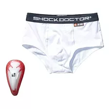 Shock Doctor Boys Brief Con Bio-flex Cup, Blanco, Xx-small