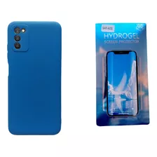 Pack Carcasa Silicona Para Samsung A03s + Lamina De Hidrogel