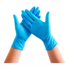 Guantes De Nitrilo Color Azul Caja × 100 Talla L , M Bogota