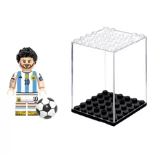 Figura Muñeco Con Vitrina Lionel Messi / Cristiano Ronaldo 