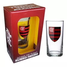 Copo Long Drink Do Flamengo 300 Ml Em Caixa Personalizada
