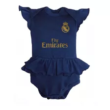 Pañalero Vestido Del Real Madrid Niña Personalizado Dorado 