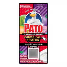 Detergente Sanitário Past Adesiva Pato Game Das Frutas 3un