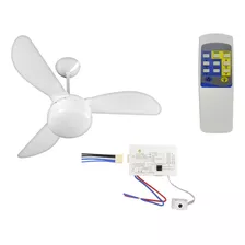 Ventilador De Teto + Controle Remoto Inteligent Moderno Leve