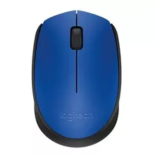 Mouse Inalámbrico Logitech M170 Azul, Rojo, Negro, Gris Color Azul/negro