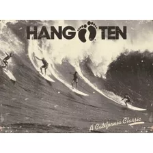 Pôster Retrô - Hang Ten California Classic - 33 Cm X 48 Cm