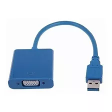 Cabo Adaptador Conversor Usb X Vga Monitor Multitelas Pc Nf