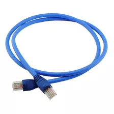 Cabo De Rede 50cm Cat6 Nexans Rj45 Azul Gigabit S. Veloz