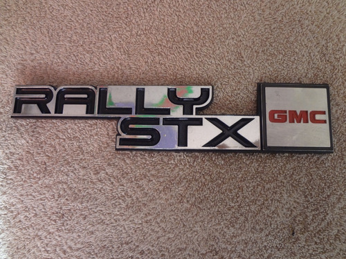 Emblema Lateral Van Gmc Rally Stx Original Metalico Foto 2
