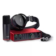 Kit Interface De Áudio Focusrite Scarlett 2i2 Studio 4th Gen