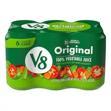 Campbells V8 Original Jugo Natural Vegetales Verduras 6un