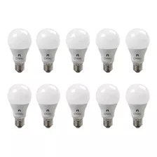 Pack De 10 Lamparas Led 12w (120watts)e27 Rosca Común Chiaro