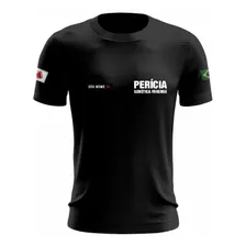 Camisa Perícia Genética Forense - Bordado Peito E Mangas 