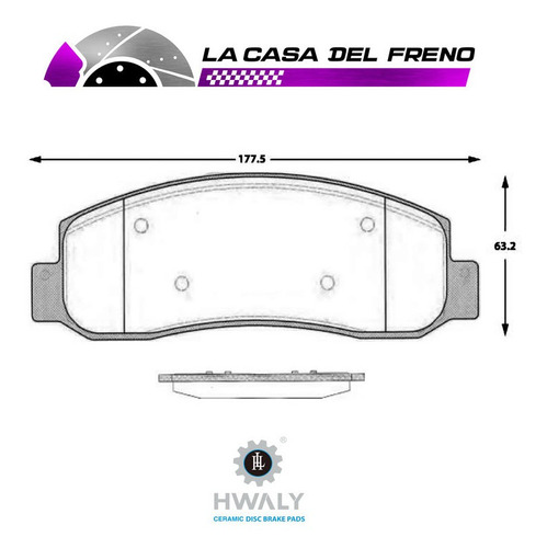 Pastilla De Freno Delantera Ford F350 7.3 2002 7.3lf350sd Foto 3