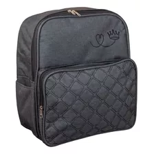 Mochila De Maternidade Com Bolso Matelasse Preto