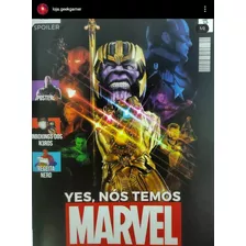 Revista Nerd Ao Cubo Spoiler Marvel + Pôster Thanos E Loki