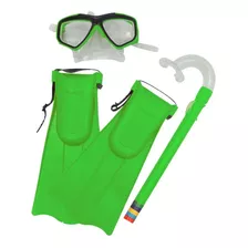 Kit Snorkel Com Máscara E Nadadeiras Cores Sortidas Bel