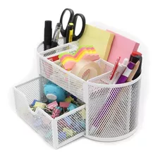 Organizador De Escritorio Multiple Metal Mesh Con Cajon