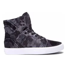 Tenis Supra Skytop Black Camo White Dama 98002-025