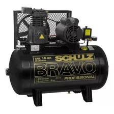 Compresor Schulz Bravo 185 Lts 3hp Trifásico Csl-15br