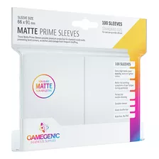 Gamegenic: Matte Prime Sleeves (branco) 100 Unid 64 X 89mm