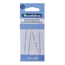 Beadalon - Agujas De Ojo Grande De 2.5 In, 4 Piezas