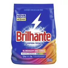 Lava Roupas Em Pó Limpeza Total 1,6kg Brilhante