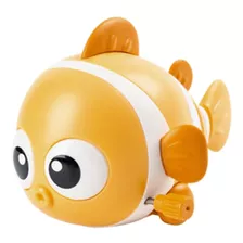 Windup Fish Bañera Juguete Piscina Juegos Animales Amarillo