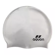 Gorra De Natación Aquon 100% Silicona Adulto Color Gris