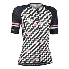 Camisa De Ciclismo Feminina Mauro Ribeiro Flow Preta