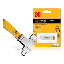 Pendrive Dual Kodak 128 Gb Usb 3.1 / Usb - C