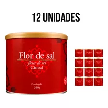 Kit 12 Sal Para Cozinha Flor Cimsal 350g Lata + Envio Rápido