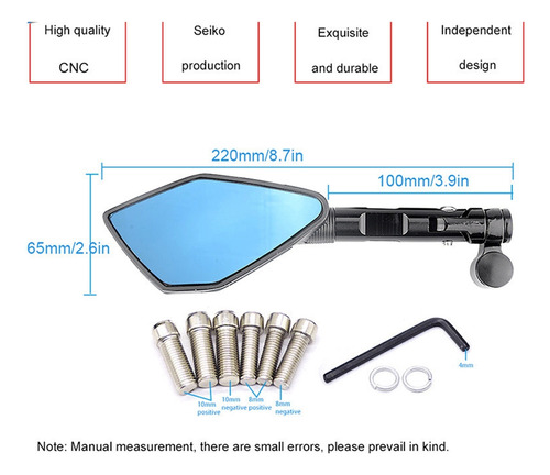 Espejos Retrovisores Para Suzuki V-strom 250 Dl250 Dl650 Foto 7