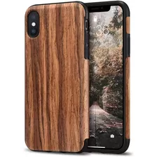 Funda Antigolpe Tpu Simil Madera Para iPhone X Xs Xr Xs Max