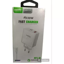 Cargador Ewtto Carga Rápida Pd30w Qc3.0 Puertos Usb-c Usb-a