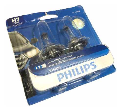 Set 2x Foco Halgeno Philips Vision Oem Agencia 12v H7 55w Foto 5