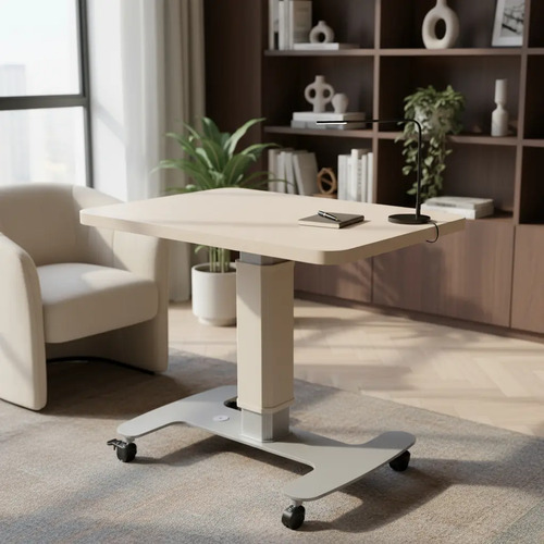 Mesa Com Ajuste Elétrico Altura Optico Otico Bege