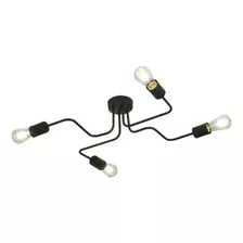 Lampara Led Comedor De Techo Araña 4 Brazos Faroluz 9002