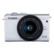  Canon Eos Kit M200 + Lente 15-45mm Is Stm Sin Espejo Color Blanco 