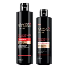  Kit Shampoo E Condicionador Avon Reconstrução Extrema