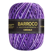 Barbante Barroco Premium Multicolor 6 Fios 400g Linha Crochê Cor Vinhedo