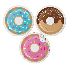 Donut 7 Pulgadas Cakeplatos De Postre 8 Ct