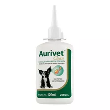 Aurivet Clean 120ml Solução Limpeza Otológica - Vetnil