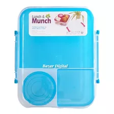 Lunchera Hermético Vianda Divisora Xl Bpa Free Envio Flex