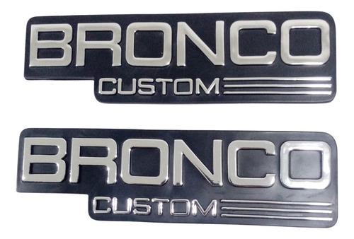 Emblemas Ford Bronco Custom Laterales  Foto 4
