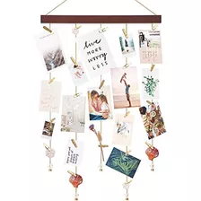 Mkono Hanging Photo Display Wall Hanging Picture Holders Wit