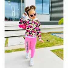 Conjunto De Moletom Infantil Feminino Inverno