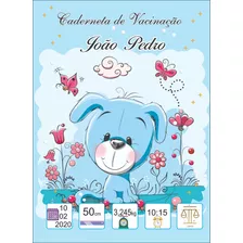 Caderneta De Vacinação Menino (personalizada Com Nome)